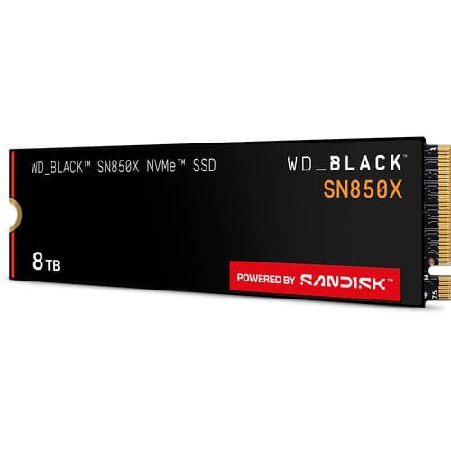 WD 8TB WD_BLACK SN850X Gaming Internal NVMe PCIe 4.0 SSD