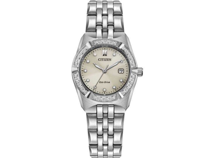 Citizen Watch Corso Diamond 28mm with Taupe Dial