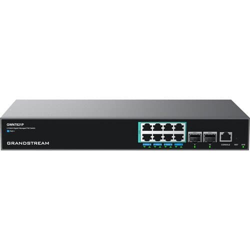 Grandstream GWN7821P 8-Port 2.5G PoE++ Compliant Managed Network Switch