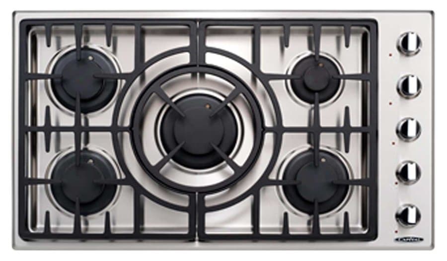 Capital Maestro 36" Silver Gas 5 Burner Cooktop MCT365GSL