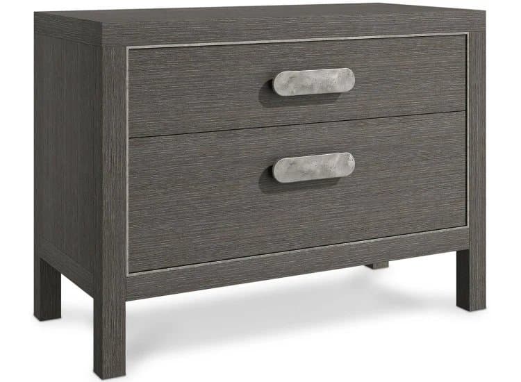 Bernhardt Prado Nightstand in Porcini | Bright Graphite