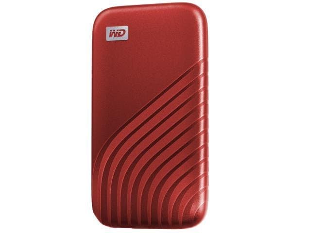 WD 1TB My Passport SSD USB 3.2 Gen 2 Type-C Portable SSD (Red)