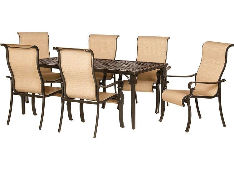 Hanover Brigantine 7-Piece Outdoor Dining Patio Set