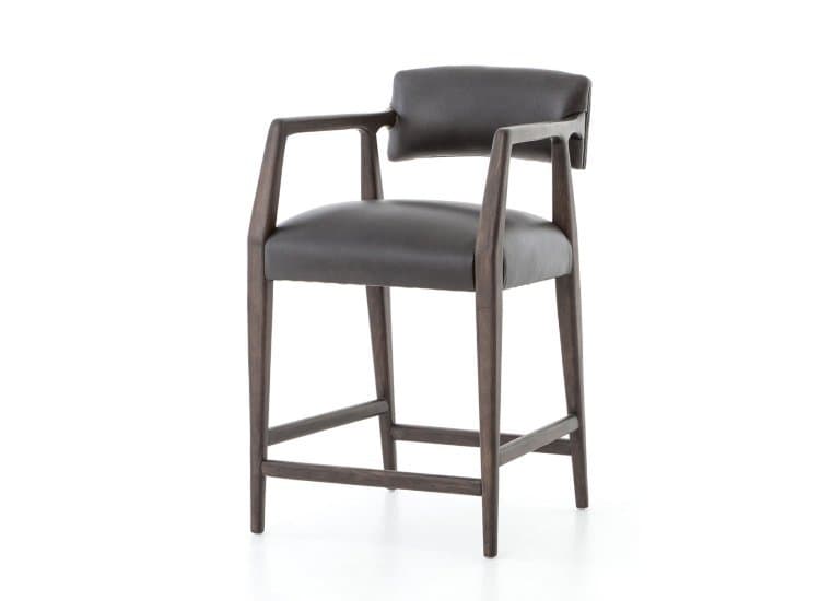 Four Hands Abbott Collection Chap Ebony Tyler Counter Stool