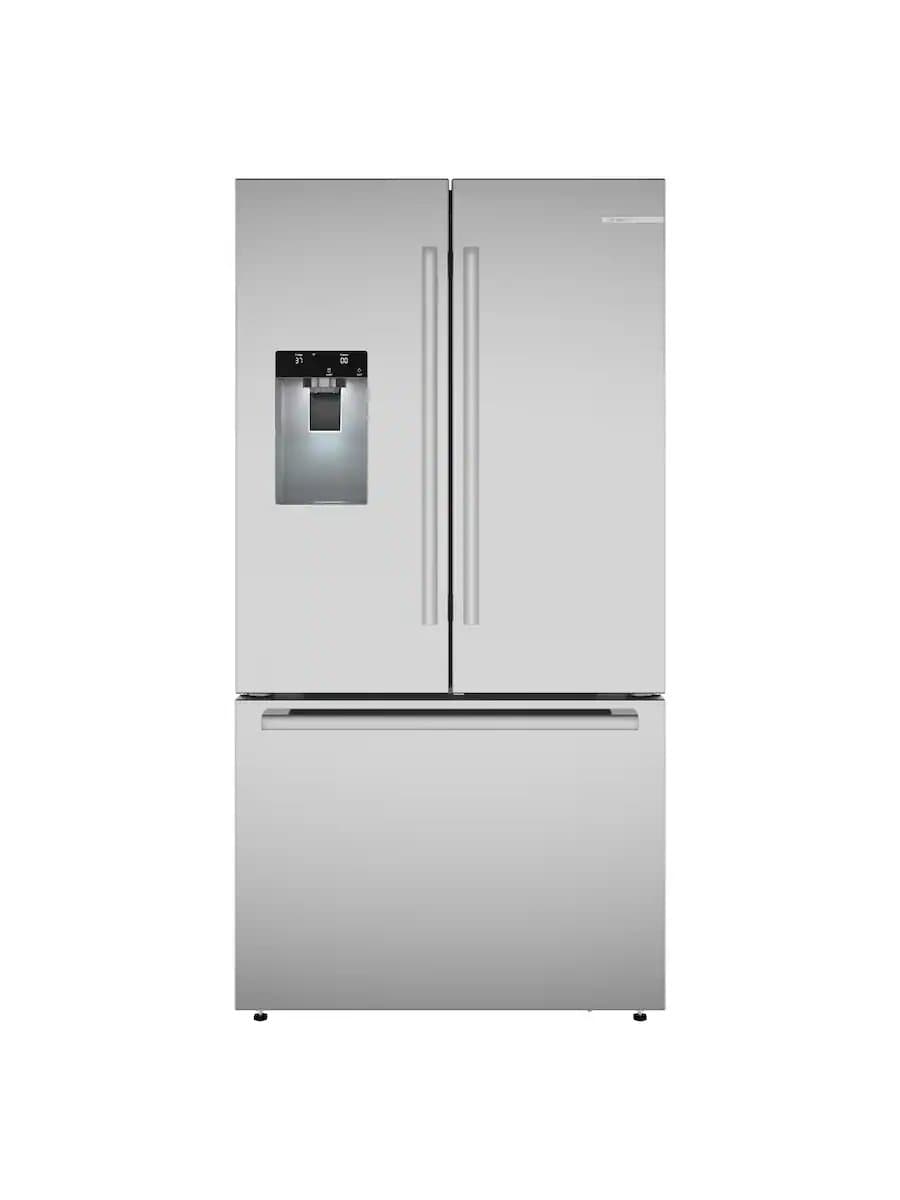 Bosch 500 Series 26 Cu. Ft. French Door Bottom Mount Refrigerator 36-Inch Wide in Anti - Fingerprint Stainless Steel - B36FD52SNS