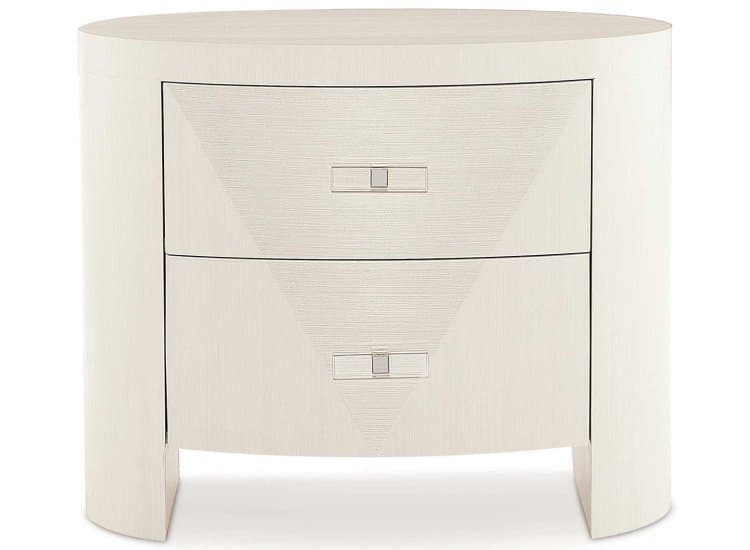 Bernhardt Axiom Nightstand, Linear White