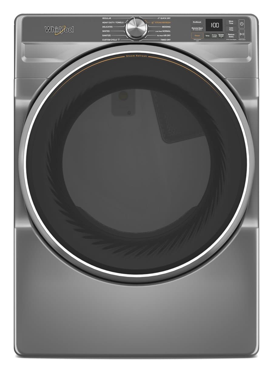 Whirlpool 7.4-cu ft Stackable Vented Gas Dryer with Steam Cycle ( Radient Silver )
