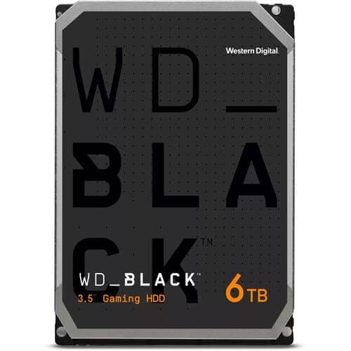 WD 6TB WD_BLACK 7200 rpm SATA III 3.5" Internal Gaming HDD (256MB Cache)