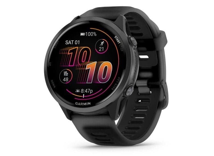 Garmin Forerunner 570 Smartwatch 47mm Slate Gray Aluminum Case with Translucent Black Band