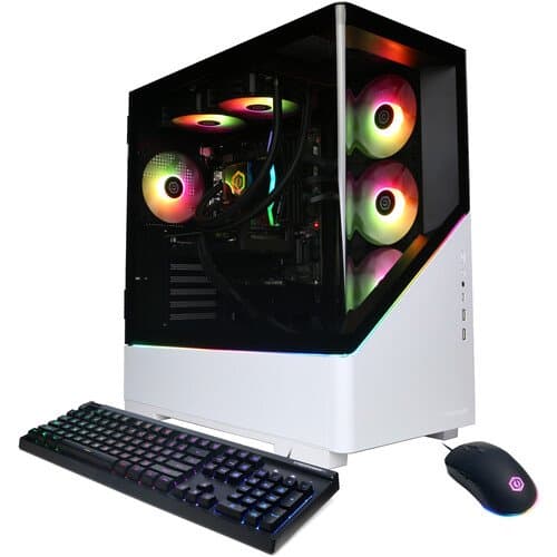 CyberPowerPC Gamer Supreme Liquid Cool Desktop Computer (White) (16 GB, 2 TB)