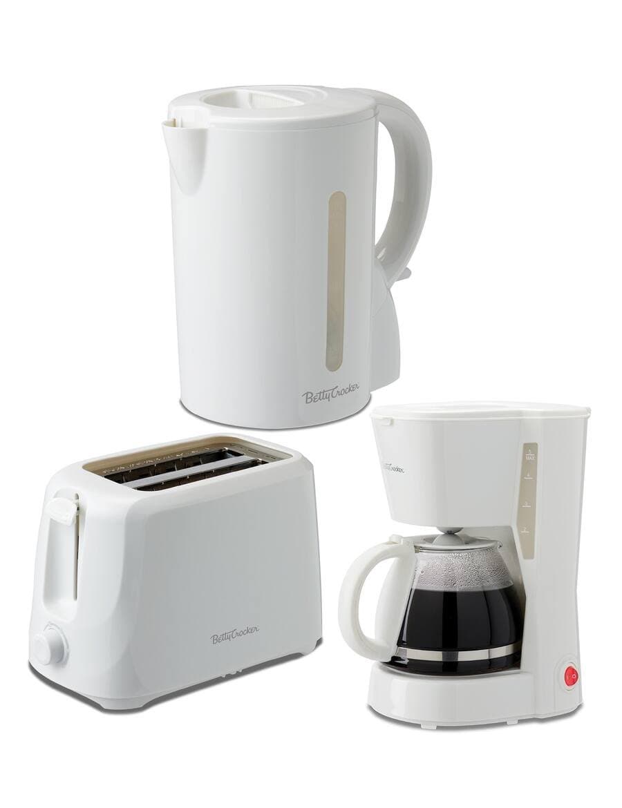 3-Piece Kitchen Set: 5-Cup Drip Coffee Maker, 1.7L Electric Kettle with STRIX Technology & 2-Slice Toaster, BC-4995W