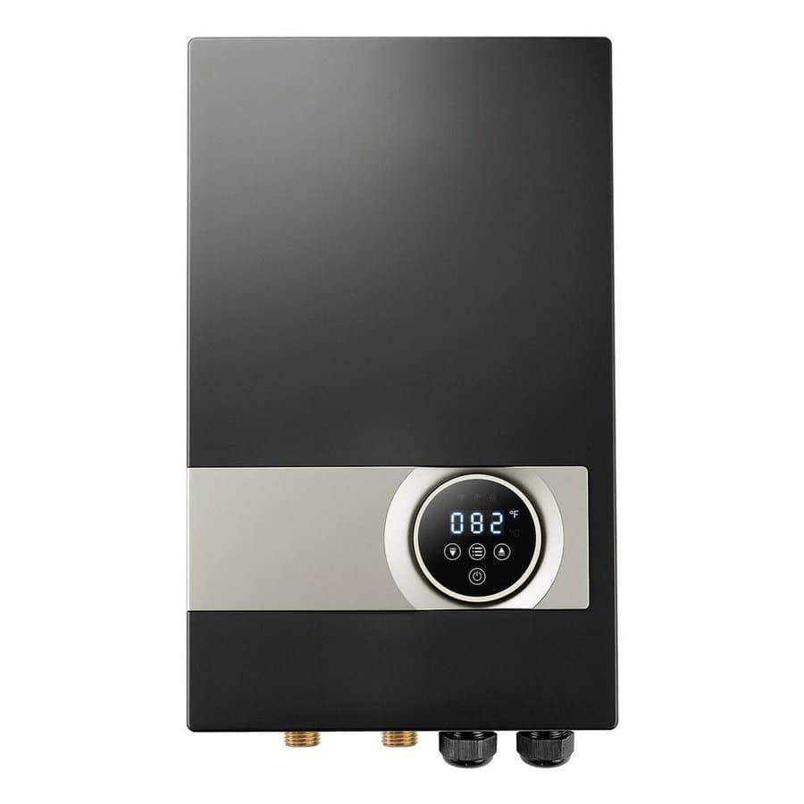 27kW Tankless Electric Water Heater with LCD Touch Screen and Child Lock, Black, 3/4 in. NPT
