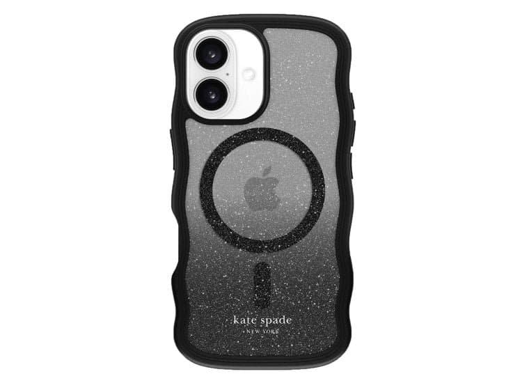 Kate Spade New York Wavy MagSafe Case for iPhone 16 in Nightfall