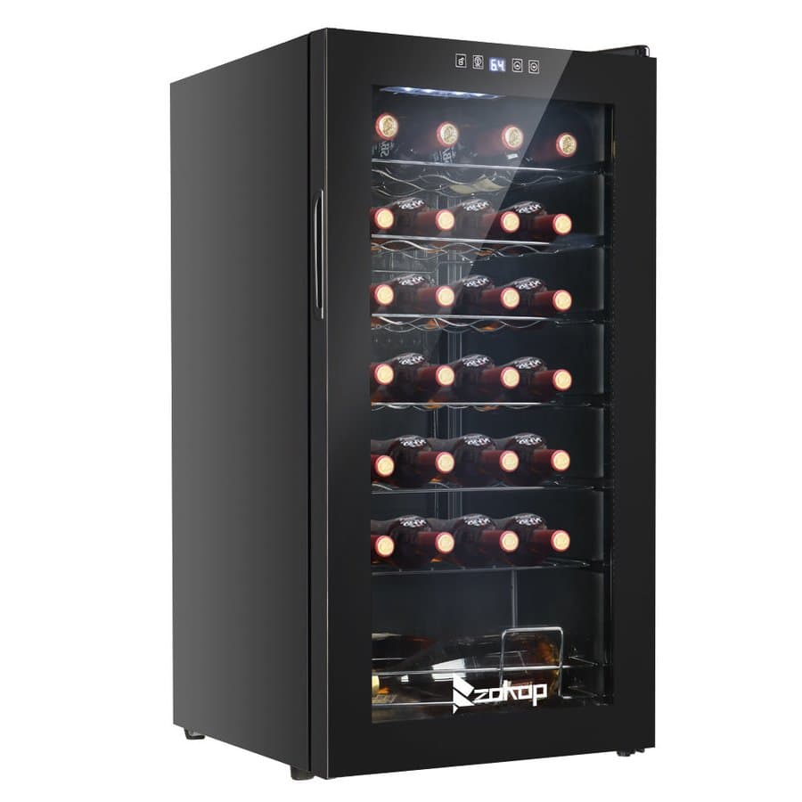 Winado Single Zone 16.9'' Freestanding 28 Bottle Wine & Beverage Refrigerator