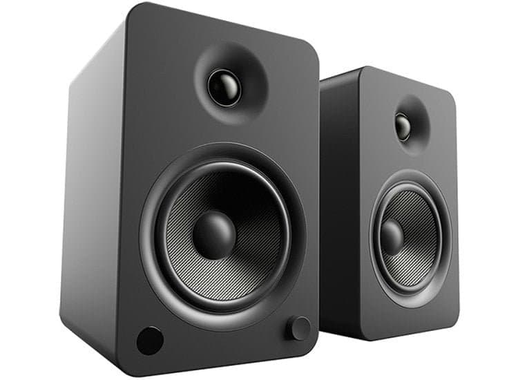 Kanto YU6 Powered Matte Black Bookshelf Speakers (Pair)