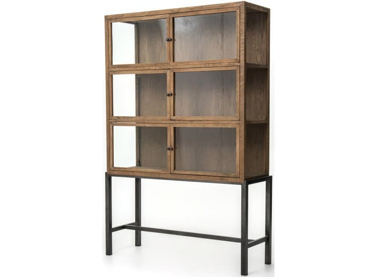 Four Hands Drifted Oak Spencer Curio Cabinet