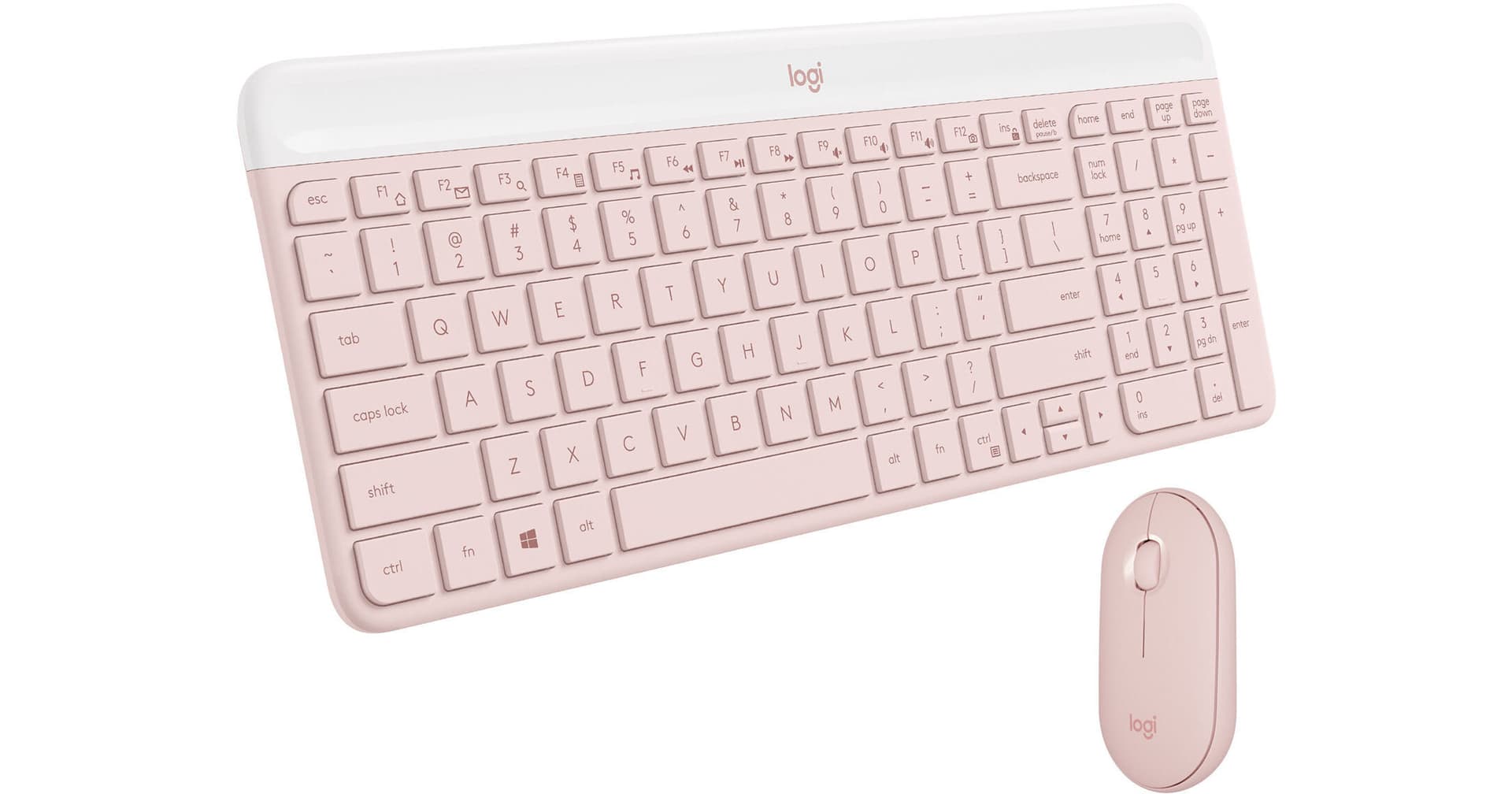 Logitech MK470 Slim Wireless Keyboard and Mouse Combo (Rose)