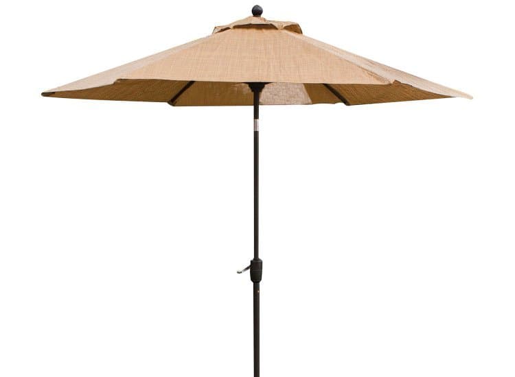 Hanover Brown Monaco 9 Tiltable Umbrella