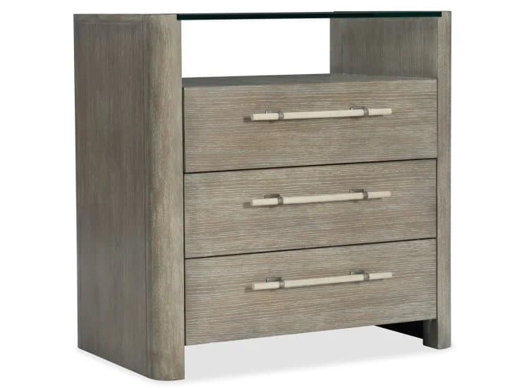 Hooker Furniture Bedroom Affinity Three-Drawer Nightstand