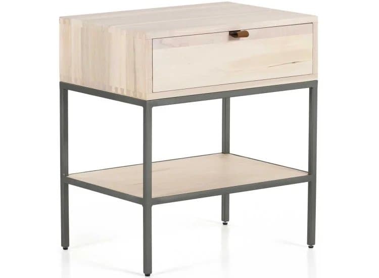 Four Hands Trey Nightstand, Dove Poplar