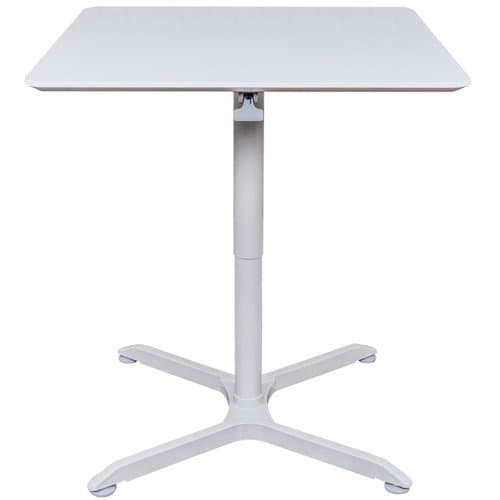 Luxor 32" Pneumatic Height-Adjustable Square Café Table
