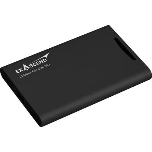 Exascend 2TB Element USB 3.2 Gen 2x2 Portable SSD (Black)