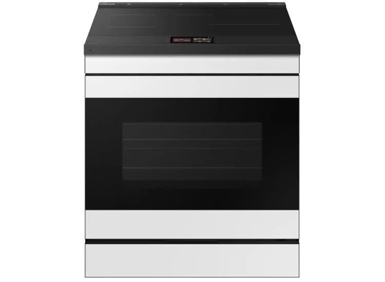 Samsung Bespoke Slide-In Induction Range Bespoke 6.3 Cu. Ft., White Glass-NSI6DB990012AA
