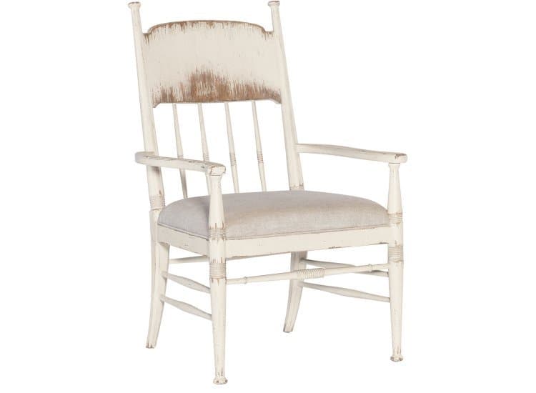 Hooker Furniture Americana Dining Arm Chair in Americana Daisy | Biscuit Fabric