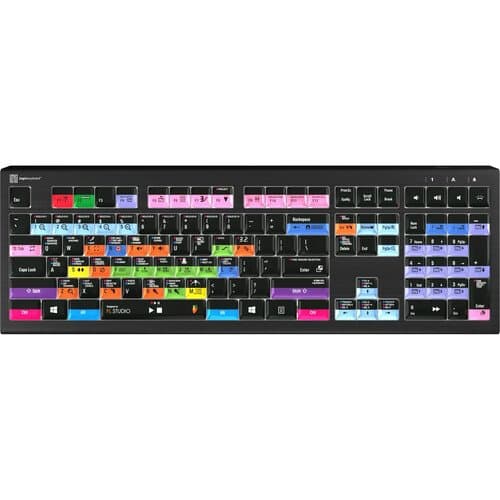 Logickeyboard ASTRA 2 Backlit Keyboard for FL Studio (Windows, US English)