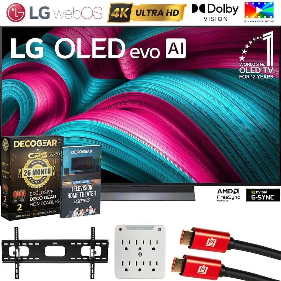 55" C5 OLED evo 4K UHD Smart webOS TV (2025) + Extended Warranty Bundle
