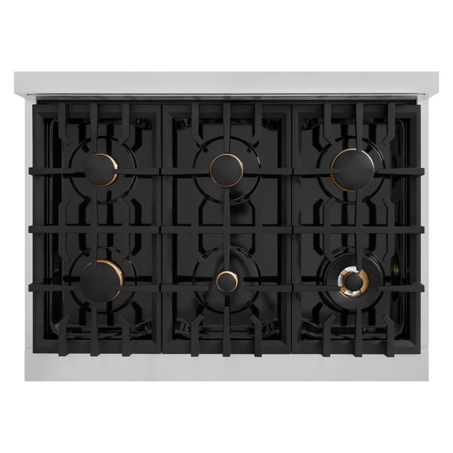 Samsung 36-in 5 burners Black Stainless steel Gas Cooktop (Griddle Included)