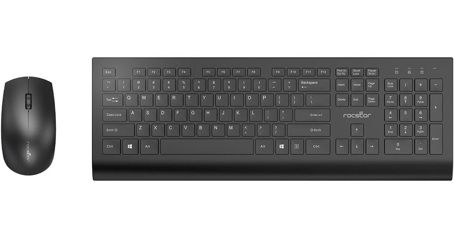 Rocstor CW4 Wireless Keyboard and Mouse Combo