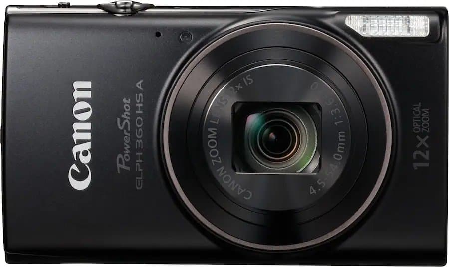 Canon PowerShot ELPH 360 HS A 20.2 Megapixel Digital Camera, Black