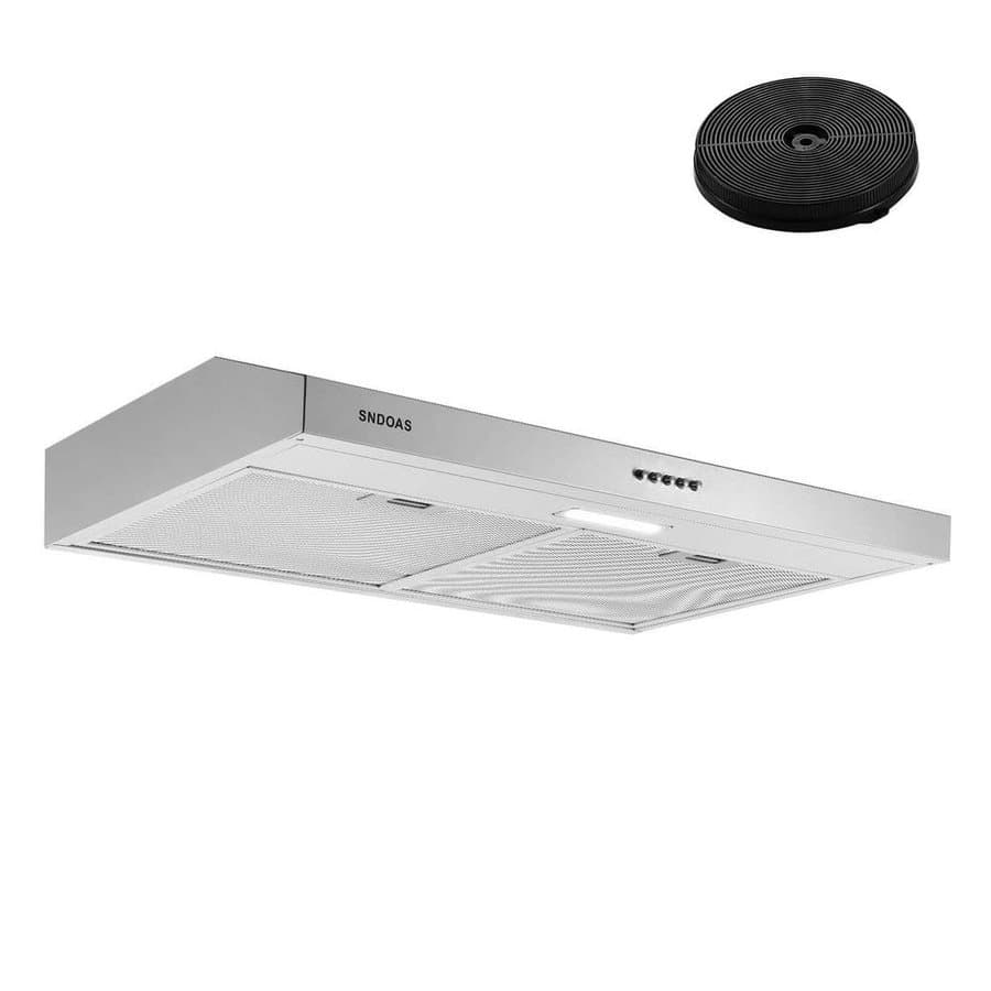 30 in. 230 CFM Convertible Under Cabinet Range Hood, Stainless Steel with LED Lighting and Charcoal Filter