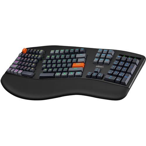 Adesso EasyTouch 1500 Wireless RGB Backlit Mechanical Ergonomic Keyboard