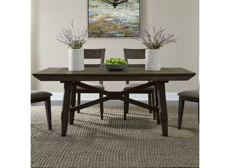 Liberty Furniture Trestle Table Top, Dark Chestnut