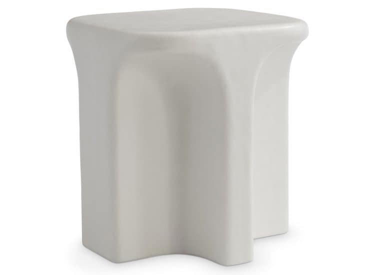 Bernhardt Lennox Outdoor Side Table, Chalky White