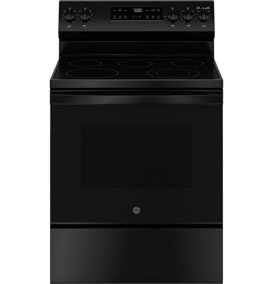 GE 30" Electric Range Black