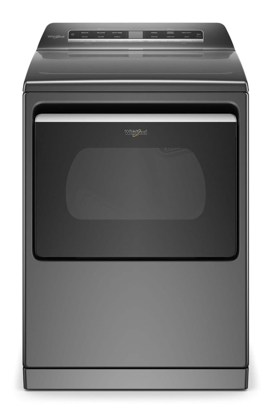 Whirlpool Smart Capable 7.4-cu ft Vented Electric Dryer with Steam Cycle ( Chrome Shadow )