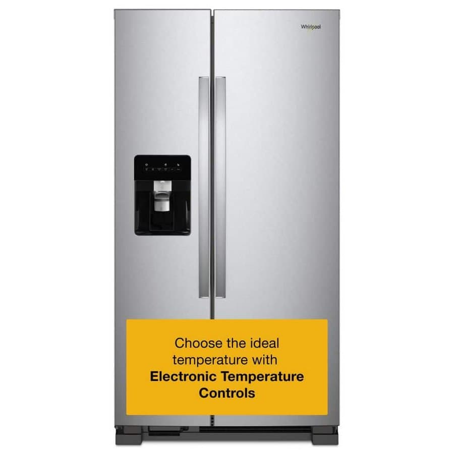 24.6 cu. ft. Side by Side Refrigerator, Monochromatic Stainless Steel