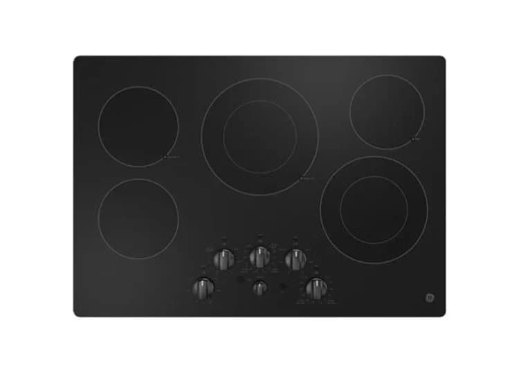 GE 30" Electric Cooktop Black
