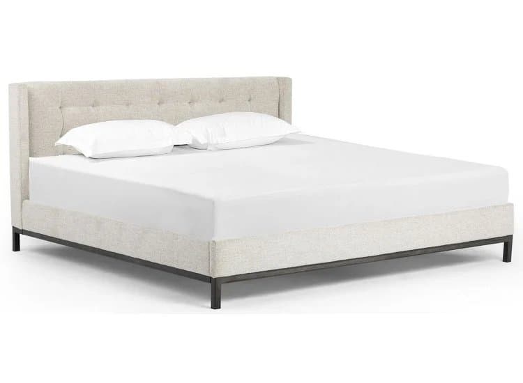 Four Hands Easton Collection Plushtone Linen Queen Newhall Bed