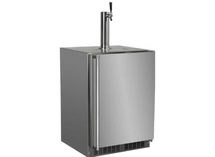 Marvel Outdoor Beverage Dispenser With Single Tap 24-Inch, Stainless Steel-MOKR124-SSA1A