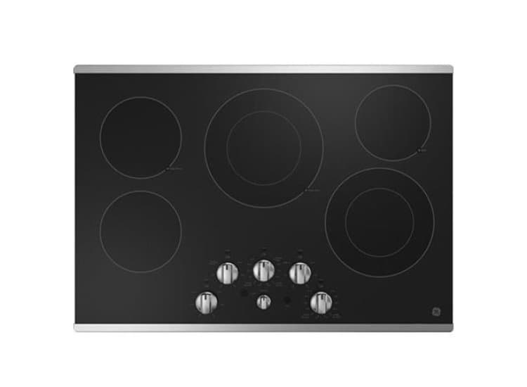 GE 30" Electric Cooktop Stainless Steel