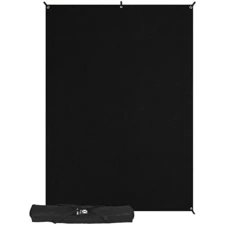 Westcott 5 x 7' Black X-Drop Backdrop Kit, with X-Drop Stand and Travel Case