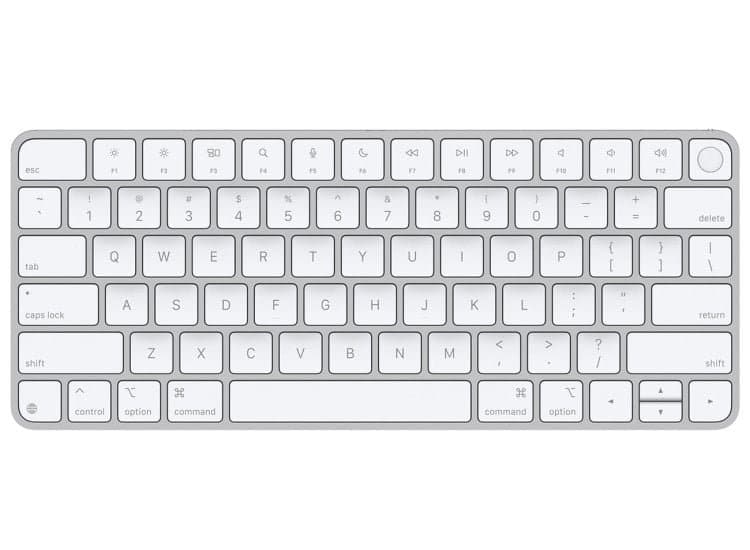 Apple Magic Keyboard with Touch ID for Mac Models with Apple Silicon (USB-C), Silver