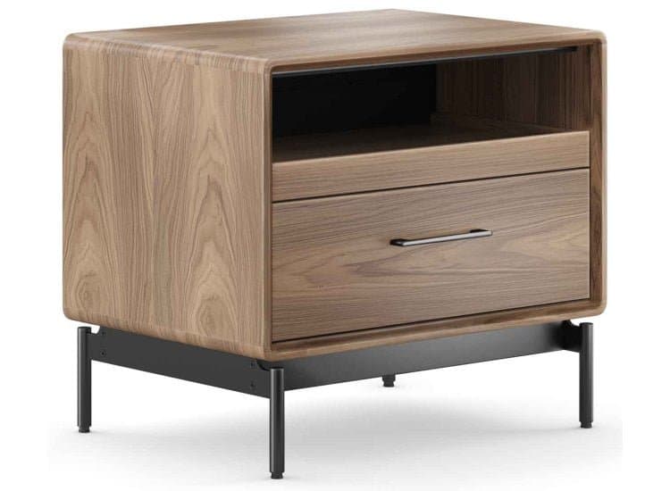 BDI Linq Bedroom Nightstand 28-Inch, Natural Walnut