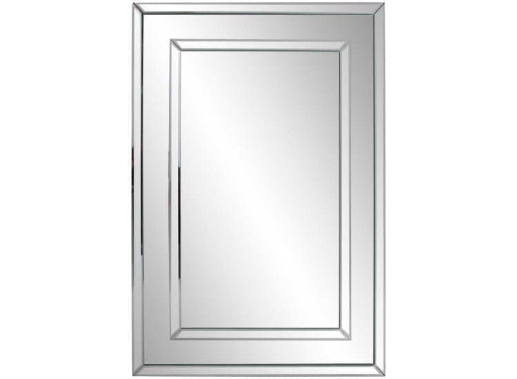 Howard Elliott Del Noble Rectangular Mirror, Silver Finish