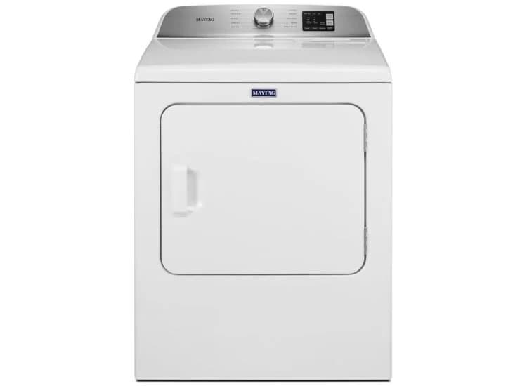Maytag 7 Cu. Ft. White Electric Dryer With Moisture Sensing-MED6200KW