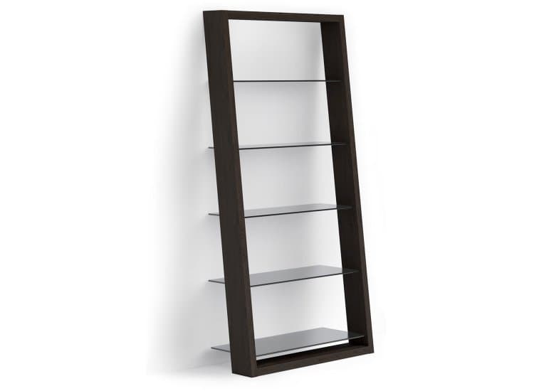 BDI Leaning Shelf Eileen 5166 in Charcoal Stained Ash Finish